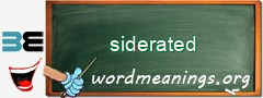 WordMeaning blackboard for siderated